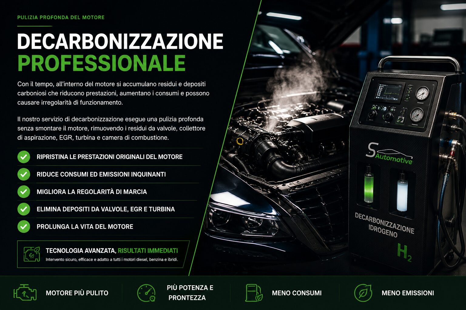 Decarbonizzazione motore a idrogeno S Automotive Nocera Inferiore Salerno
